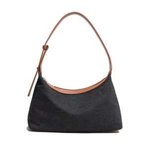 Bolso Bandolera de Mezclilla con Correa para el Hombro, Estilo Moderno, Retro, de Diseñador, para Mujer - Product Image 4