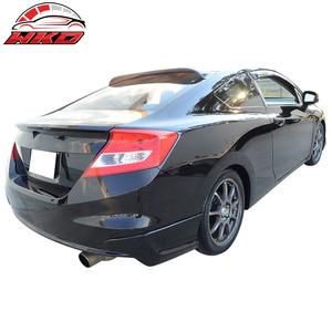 Fits For Honda Civic 12-13 9Th Gen H Style Rear Bumper <b>Lip</b> <b>Splitters</b> Caps Spats PU High Quality Exterior Accessory - Product Image 2