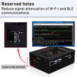 GeeekPi N16 Quad M.2 M-Key NVMe SSD HAT Carcasa Metálica con Enfriador Activo para Raspberry <span class=keywords><strong>Pi</strong></span> 5 Compatible con M.2 NVMe M-Key 2230/2242/2260/2280 - Product Image 4