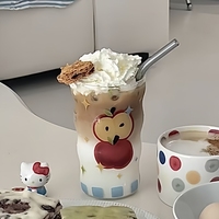 Verre à boire coréen en forme de chien, en verre borosilicate haute résistance pour café glacé, jus et bière