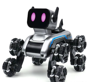 Robot de Juguete Inteligente con Control Remoto, Doble RC, 8 Ruedas, Luces y Música, Perro Robot Electrónico, Acrobacias a Control Remoto, Auto de Acrobacias RC para Niños - Product Image 1