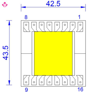 Biến áp ec42 tần số cao cho các linh kiện điện tử làm bằng đồng được chứng nhận ROHS - Product Image 5