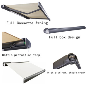 Auvent électrique Cassette rétractable personnalisée en aluminium Auvent <span class=keywords><strong>motorisé</strong></span> rétractable Auvent pliant extérieur - Product Image 4