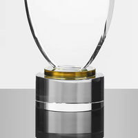 Fournisseurs Fabricant de cristal Personnalisé 3D Gravé au laser Trophées de récompense en verre de cristal vierge Trophée de récompense en cristal