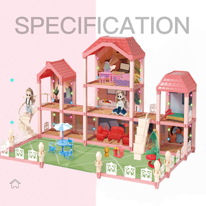 Maison en bois à construire soi-même, ensemble de meubles de jeu d'imitation, jouets unisexes <span class=keywords><strong>Dreamhouse</strong></span> avec accessoires CPS, pour les enfants de 2 à 13 ans - Product Image 4