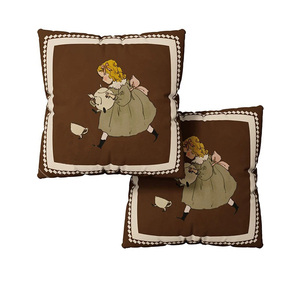 Nuovi Arrivi Federe Marroni Copricuscini Carini Federe Stampate a Blocchi Set di Federe Decorative per Casa - Product Image 6