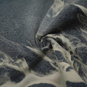 Nouveau Jean Poncho Homme Américain et Européen en Fibre de Bambou Enduite, Style Urbain, Tie-Dye, Effet Vieilli, Coupe Droite Ample et Tendance - Product Image 3