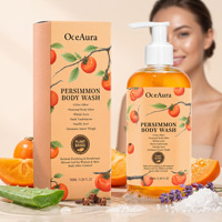 Gel Douche OCEAURA Nettoyant en Profondeur Rafraîchissant Anti-Odeurs au Kaki 100ml