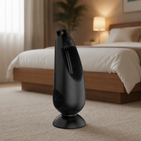 Ventilateur oscillant sans pales à quatre vitesses, électrique, en plastique, pour usage domestique et hôtelier