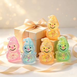 ตุ๊กตาหิมะมอลโทสคริสต์มาส ของเล่นบีบสนุกนุ่มนิ่ม ประดับเลื่อม บีบแล้วคืนตัวช้า บรรเทาความเครียด ของเล่นสำหรับทุกเพศ บรรจุกล่องโชว์ เหมาะสำหรับผู้ที่มีกล้ามเนื้ออ่อนแอ ของขวัญคริสต์มาส - Product Image 2