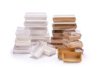 Boîtes jetables en bois pour sushis à emporter, pâtisseries, desserts, gâteaux, tiramisu, fromages, emballages alimentaires en placage