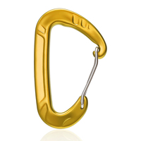 CLIWIZ Clip de hamac coloré pour le camping, mousqueton en aluminium, crochet à ressort pour usage extérieur 12kN, logo personnalisé S7803S