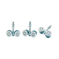 Rouleaux coulissants en acier Rouleau de roue Longueur 68mm Largeur 26mm Hauteur de la roue 23 Dimensions de la poulie de la roue suspendue