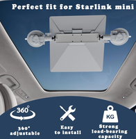 Gen 2 Starlink Mini Autohalterung 360° Verstellbar mit Saugnapf aus Hochleistungslegierung+ABS & Einsatzbereit