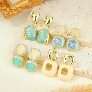 2026 Elegant High Quality Crystal Drop <b>Earrings</b> 14k Irregular Fashion Zirconia <b>Dangle</b> <b>Earrings</b> for Women Gift - Product Image 2