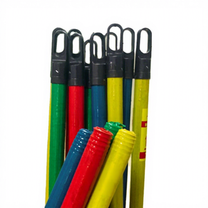 High Quality Small 2 in 1 Wooden Broom Handle Flagged Bristle PVC Eco-Friendly Household Cleaning Tools Direct Factory Contact - Product Image 2