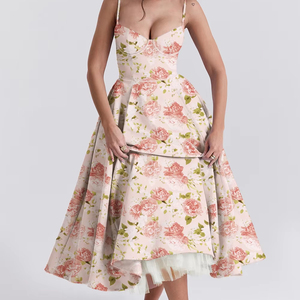 Ohsisa 2025 Abito Estivo da <span class=keywords><strong>Principessa</strong></span> di Alta Gamma, <span class=keywords><strong>Vestito</strong></span> Casual da <span class=keywords><strong>Donna</strong></span> con Doppio Strato in Tulle Francese e Ampia Gonna a Ruota - Product Image 1