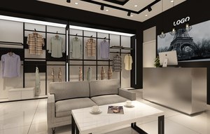 Design gratuito produttori <span class=keywords><strong>Showroom</strong></span> negozio di abbigliamento uomo espositore scarpe espositore Stand - Product Image 5