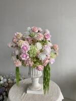 Nouvelle Boule de Fleurs Artificielles en Soie Hortensia Bleu et Blanc, Centre de Table pour Mariage, Anniversaire et Décoration d'Événements