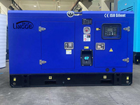 Generador Diésel de Reserva LINGGE de 20kw 30kw 40kw 50kw 25/30/40/50kva para Uso Doméstico, Insonorizado, con Motor Isuzu