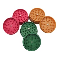 Broyeur d'herbes biodégradable à 2 couches de 55 mm, en bioplastique, respectueux de l'environnement, broyeur d'herbes, déchiqueteur de tabac, broyeur d'herbes aromatiques