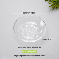 Plateau à savon en plastique durable à deux pièces, standard européen et américain, non fragile, avec logo personnalisé, design moderne