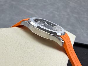 Montre mécanique de luxe de qualité supérieure, étanche, 40 mm, mouvement ETA 330 DDF Factory, épaisseur 8,3 mm, montre PP, bracelet orange - Product Image 5