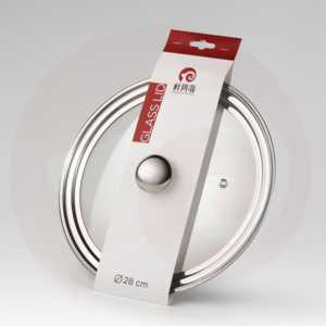 Đa chức năng có nắp đậy phổ đồ nấu nướng thủy tinh nắp với màu tay áo/banderol và núm cho Frying <span class=keywords><strong>Pan</strong></span> - Product Image 1