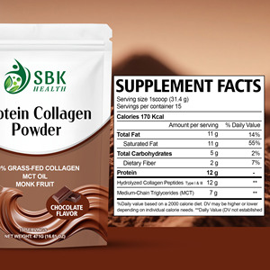 Wholesale Protein Collagen Powder with Joint Support Nourishes Hair Nails Skin Dietary Fiber <b>Supplement</b> Powder Drink - Product Image 6