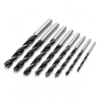 Jeu de 8 forets à pointe conique en acier à haute teneur en carbone, 3-10 mm, pour le travail du bois, kit de forets de qualité supérieure pour perceuse électrique