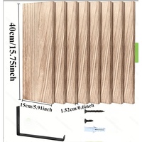 Ensemble d'étagères flottantes en bois à 4 niveaux, à fixer au mur, pour salle de bain, cuisine, salon, bijoux, garage, résistant à l'eau