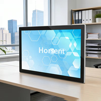 PC industriel encastré de 15,6 pouces, étanche IP65, en alliage d'aluminium, avec écran tactile FHD 1920x1080 et prise en charge multi-OS
