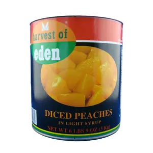 Top Quality Sweet Fresh Fruit Wholesale Diced Canned Peach In Ligjt Syrup