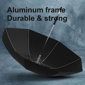 Fabrication OEM en gros de parapluies automatiques de 107 cm de diamètre avec poignée en pierres précieuses et emballage cadeau pour cadeaux d'entreprise - Product Image 3