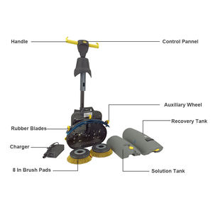 Lightweight <b>Walk</b> Behind Floor Scrubber <b>Machine</b> Battery Operated Commercial Floor Cleaner for Warehouse and Retail Store - Product Image 6