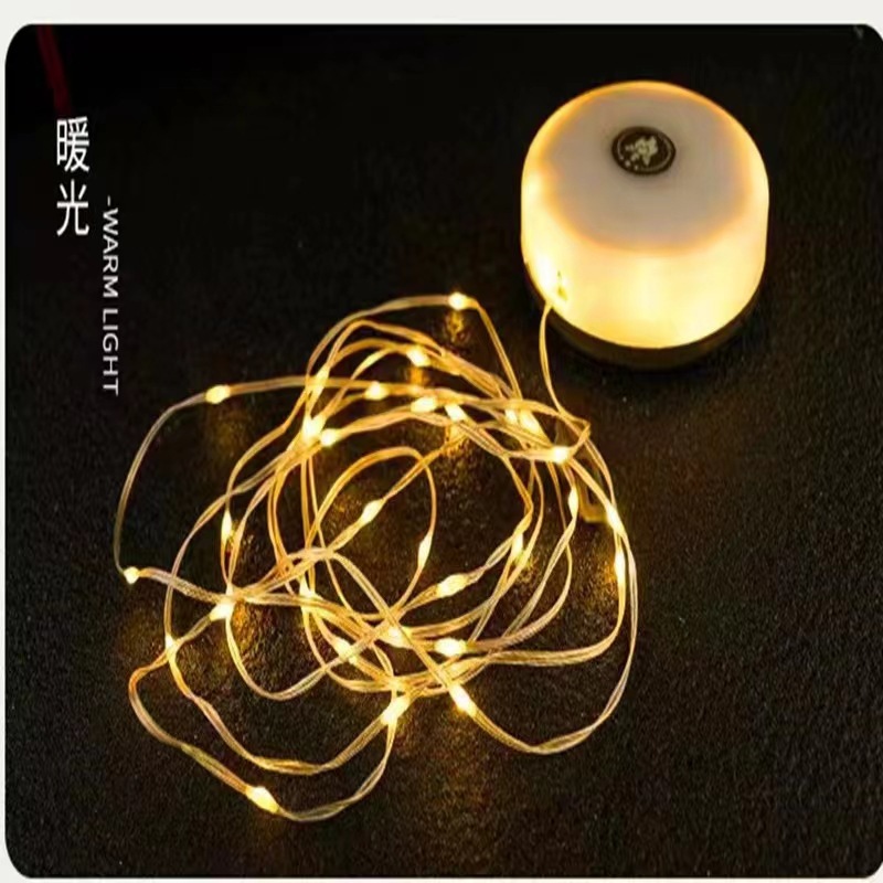 Guirlande lumineuse de camping [lumière chaude, 8 mètres]