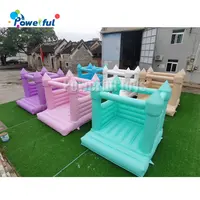 Inflatable Bouncy Castle, White Bounce House for Wedding