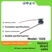 Moteur vibrant plat 1020 en stock usine pour masseur de soutien-gorge, bracelet intelligent, téléphone portable