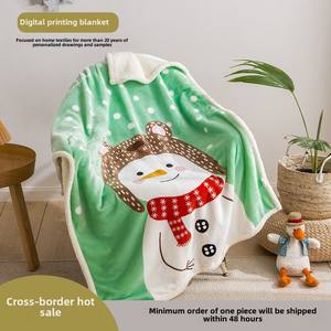 Manta de invierno de terciopelo de cordero de franela de dibujos animados para niños, cubierta de aire acondicionado gruesa, diseño <span class=keywords><strong>Charlotte</strong></span> - Product Image 2