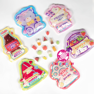 China Fábrica Cola Forma Caramelos Suaves Yummy Snacks Custom Sweets Soda Sabor Sugar Coated Mini Gummy - Product Image 1