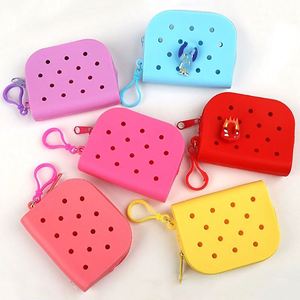 Nouveau sac de plage souple et imperméable en PVC de couleur unie pour femme, best-seller, avec étui pour cartes bancaires, couleur personnalisable - Product Image 1