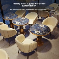 Mobilier de restaurant moderne et minimaliste en acier inoxydable pour restaurants commerciaux, hôtels et salles de conférence – Fabrication chinoise