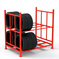 Rack de stockage Pliant Pneu Palette pour Voiture Bus et Camion Pneus