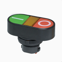 Double bouton, interrupteur à bouton AS-22&25, double bouton rouge-vert PPBB-30N avec bouton lumineux, APBB-22&25N