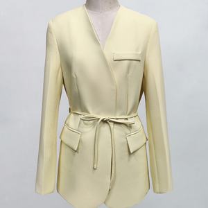 Robe Femme Personnalisée OEM/ODM de Haute Qualité, Nouvelle Collection 2025, Couleur Unie, Lacets, Style Décontracté Chic pour le Quotidien - Product Image 5