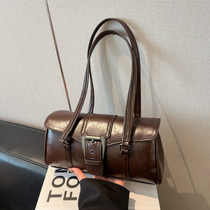 Bolso de Hombro de Alta Gama, Único, Tipo Bandolera, para Motocicleta, con Asa Superior, Estilo Retro, para Oficina, Tipo Francés, para Mujer - Product Image 5
