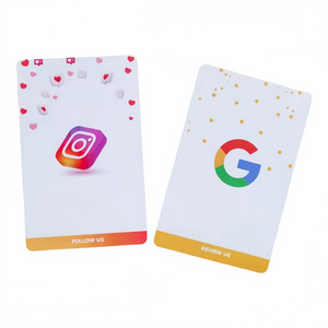 Le téléphone mobile NFC détecte les cartes de commentaires sur les réseaux sociaux, les cartes de visite électroniques RFID NTAG213, les cartes de commentaires Google créatives. - Product Image 1