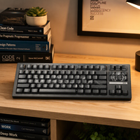 Clavier mécanique Zornher ZH870 Black Mamba 88 touches PBT, rétroéclairage RGB, sans fil tri-mode, hot-swappable, USB-C pour le bureau et le gaming