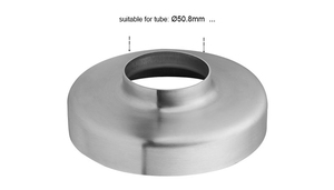 Tappo terminale del tubo del palo in acciaio inossidabile balaustra corrimano in vetro <span class=keywords><strong>balcone</strong></span> ringhiera per scale piastra del tubo <span class=keywords><strong>copertura</strong></span> decorativa - Product Image 3