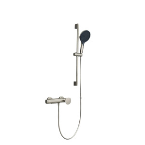 <b>Shower</b> Head Set Brushed Nickel Dual Control Hot Cold Water Easy To Install <b>Portable</b> Bathroom Fixtures - Product Image 5